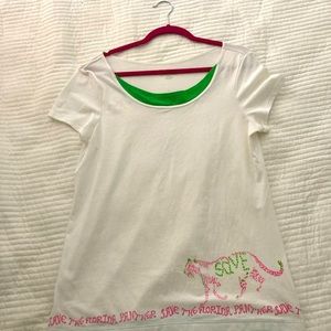 Lilly Pulitzer rare Save the Florida Panther t-shirt